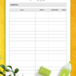 Download Printable Simple Budget Template PDF Personal Budget