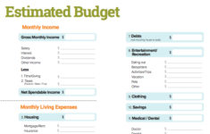 Estimated Budget Worksheet Crown