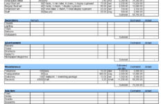 Event Budget ExcelTemplate