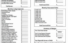 Family Budget Sample Template Culturopedia