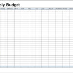 Family Monthly Budget Worksheet Budget Spreadsheet Template