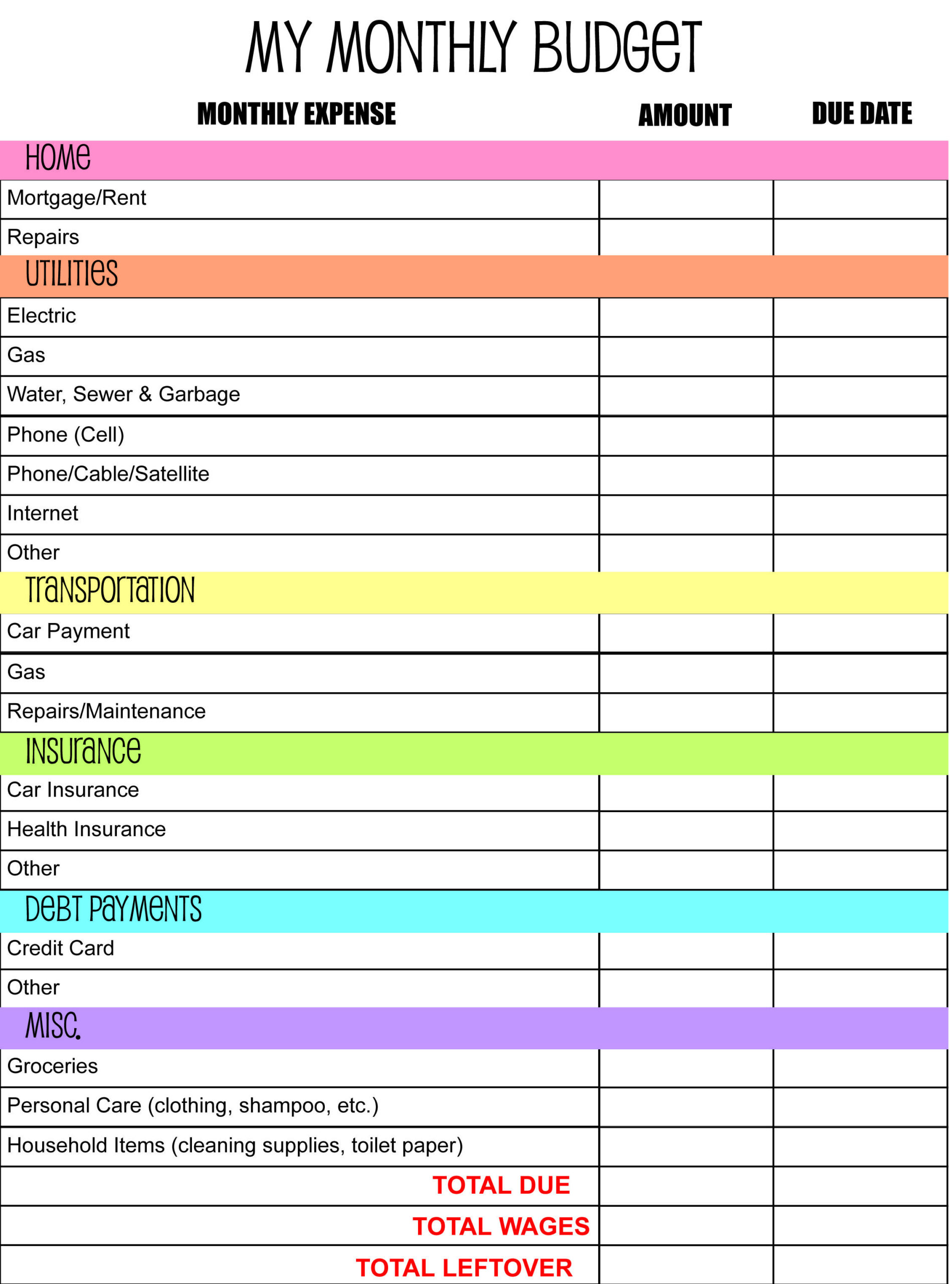Found On Bing From Www budgettemplatefree Budget Planner Template 