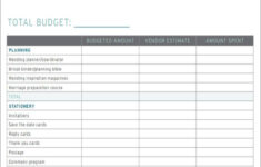 FREE 8 Wedding Budget Worksheet Templates In MS Word PDF Excel