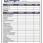 Free Budget Worksheets Single Moms Income Db Excel