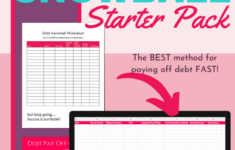 FREE DOWNLOAD DEBT SNOWBALL STARTER PACK Debt Snowball Debt Payoff