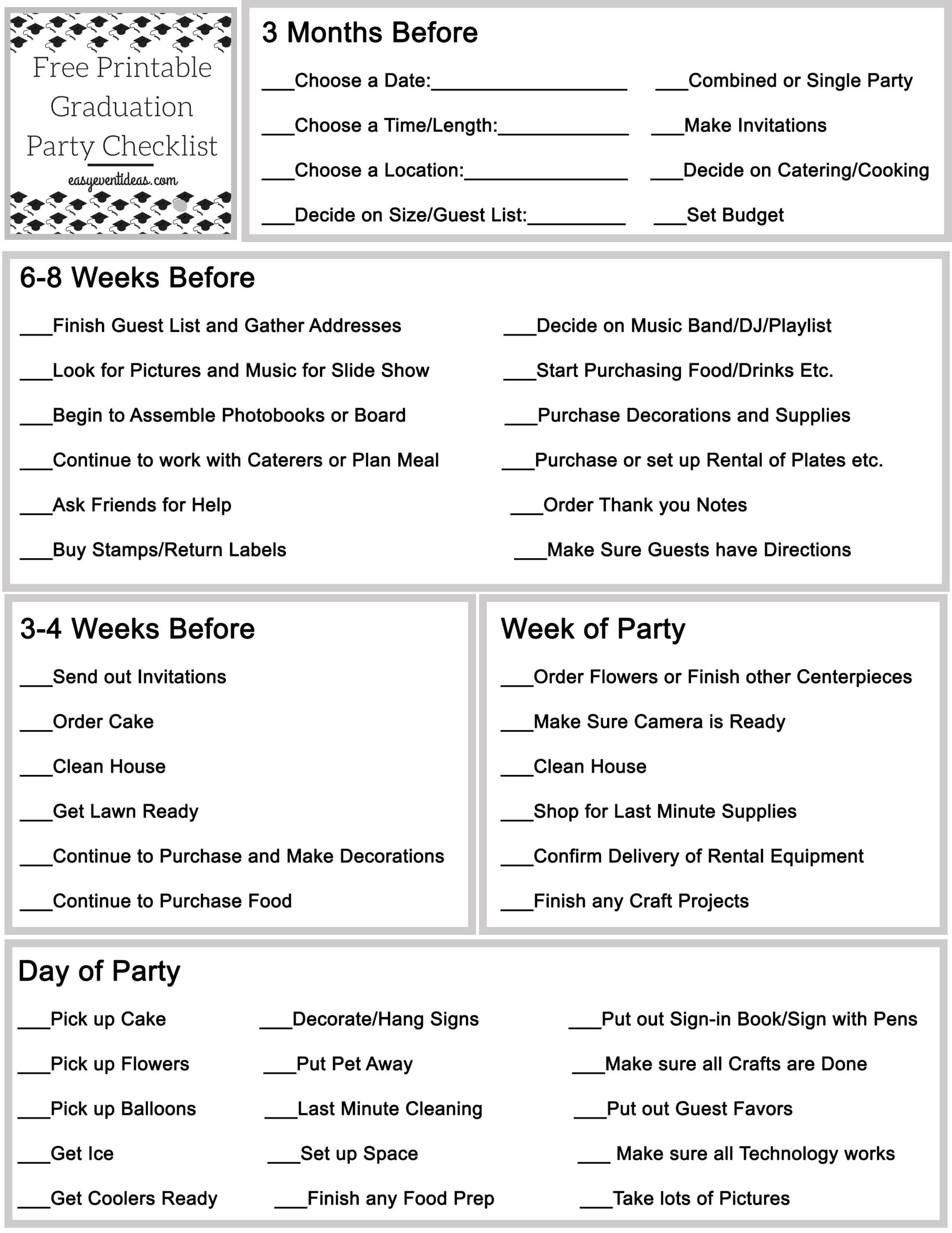 Free Graduation Party Planning Guide Graduation Party Planning Guide 