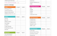 Free Household Budget Worksheet PDF Printable Freebie Finding Mom