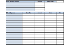 Free Household Budget Worksheet PDF Printable Freebie Finding Mom