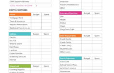 Free Household Budget Worksheet PDF Printable Freebie Finding Mom In