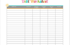 FREE Monthly Bills Expense Printables Debt Snowball Worksheet