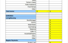 Free Personal Budget Template 7 Free Excel PDF Documents Download