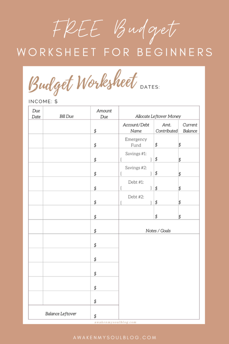 Free Printable Budget Worksheet Printable Budget Worksheet Free Budgeting Worksheets 3161