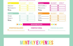 FREE Printable Hand Lettered Goal Setting Worksheet Budget Printables