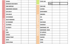 Free Printable Monthly Budget Worksheet Template
