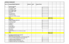 Free Printable Monthly Business Expense Sheet Shop Fresh