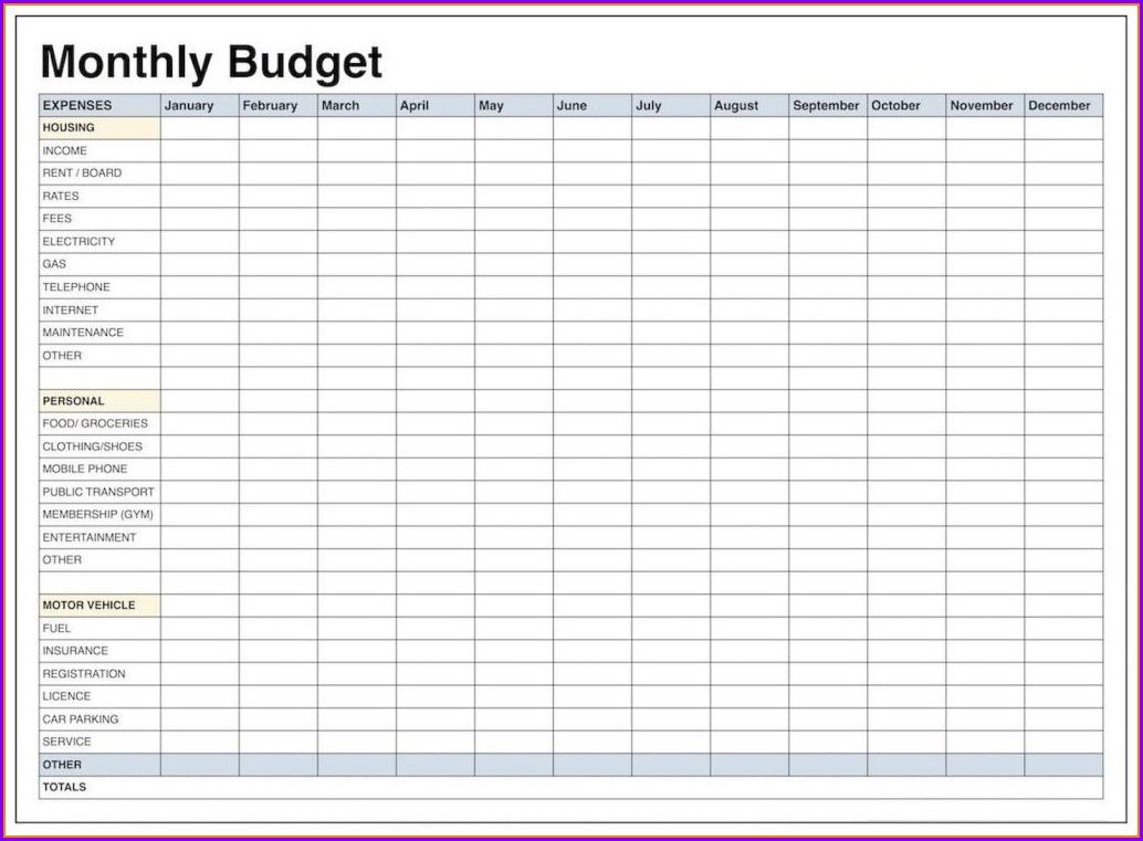 Free Printable Pdf Beginner Printable Budget Worksheet Budget Sheets 