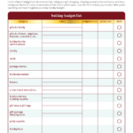 Free Printable Personal Budget Worksheet Free Printable Holiday