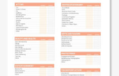 Free Printable Wedding Budget Planner Worksheet