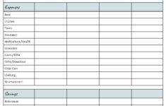 Free Simple Budget Spreadsheet PrinterFriendly