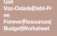 Gail Vaz Oxlade Debt Free Forever Resources Budget Worksheet Gail Vaz
