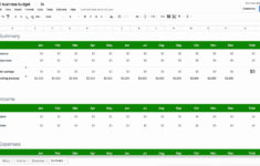 Google Budget Spreadsheet Db excel