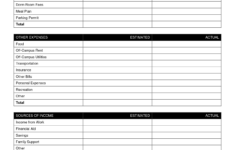 High School Student Budget Worksheet Printable Worksheets And