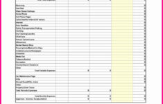 Hoa Budget Spreadsheet Pertaining To 24 First Apartment Budget