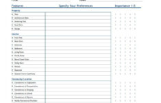 Home Finding Needs Worksheet Home Buying Checklist Worksheet