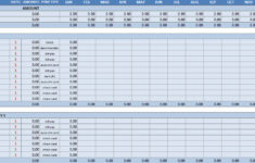 Household Budget Worksheet Excel Template