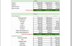 Household Monthly Budget Spreadsheet Budget Calculator Etsy