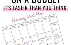 How A Monthly Meal Planner Can Change Your Budget In 2020 Monthly
