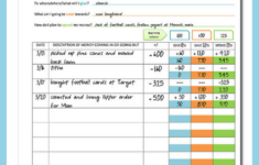 Instant Download Printable Budget Form For Kids Teach Children How To