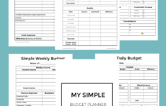 Low Income Budget Beginner Printable Budget Worksheet PINCOMEQ