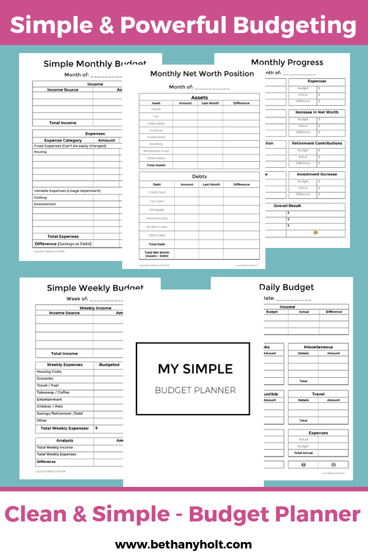 Low Income Budget Beginner Printable Budget Worksheet PINCOMEQ