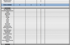 Married Couple Budget Spreadsheet Db excel