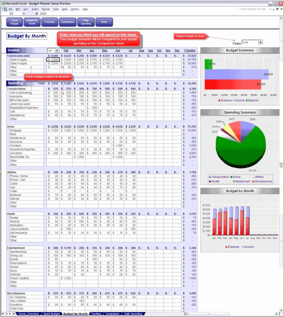 Budgeting Worksheets Excel Free | Budgeting Worksheets