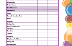 Monthly Budget For College Student Google Search College Student