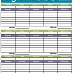 Monthly Budget Form Fillable Excelxo