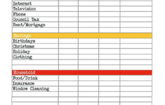 Monthly Budget Planner Template Free Download SampleTemplatess