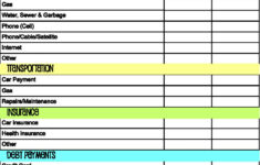 Monthly Budget Spreadsheet Excelxo