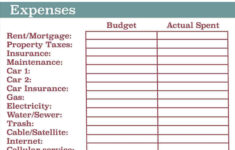 Monthly College Expense Calculator Worksheet Sample Templates