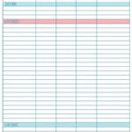 Monthly Expense Worksheet Template Db Excel