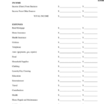Monthly Personal Budget Worksheet In Word And Pdf Formats
