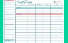 Need Help Saving Money Use This Free Blank Monthly Budget Worksheet To