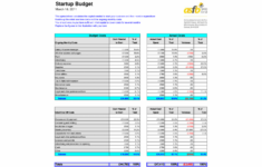 New Business Startup Spreadsheet Template exceltemplate xls