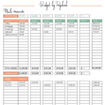 Paycheck Budget Template Printable PDF Melanie De Jong