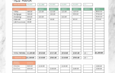 Paycheck Budget Template Printable PDF Melanie De Jong Millennial