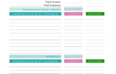 Paycheck Budget Template SampleTemplatess SampleTemplatess