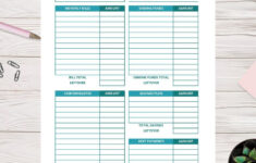 Paycheck Budgeting Printable Mint Notion