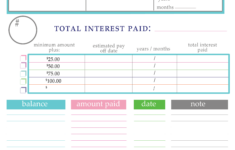 Paying Off Debt Worksheets Debt Payoff Paying Off Credit Cards